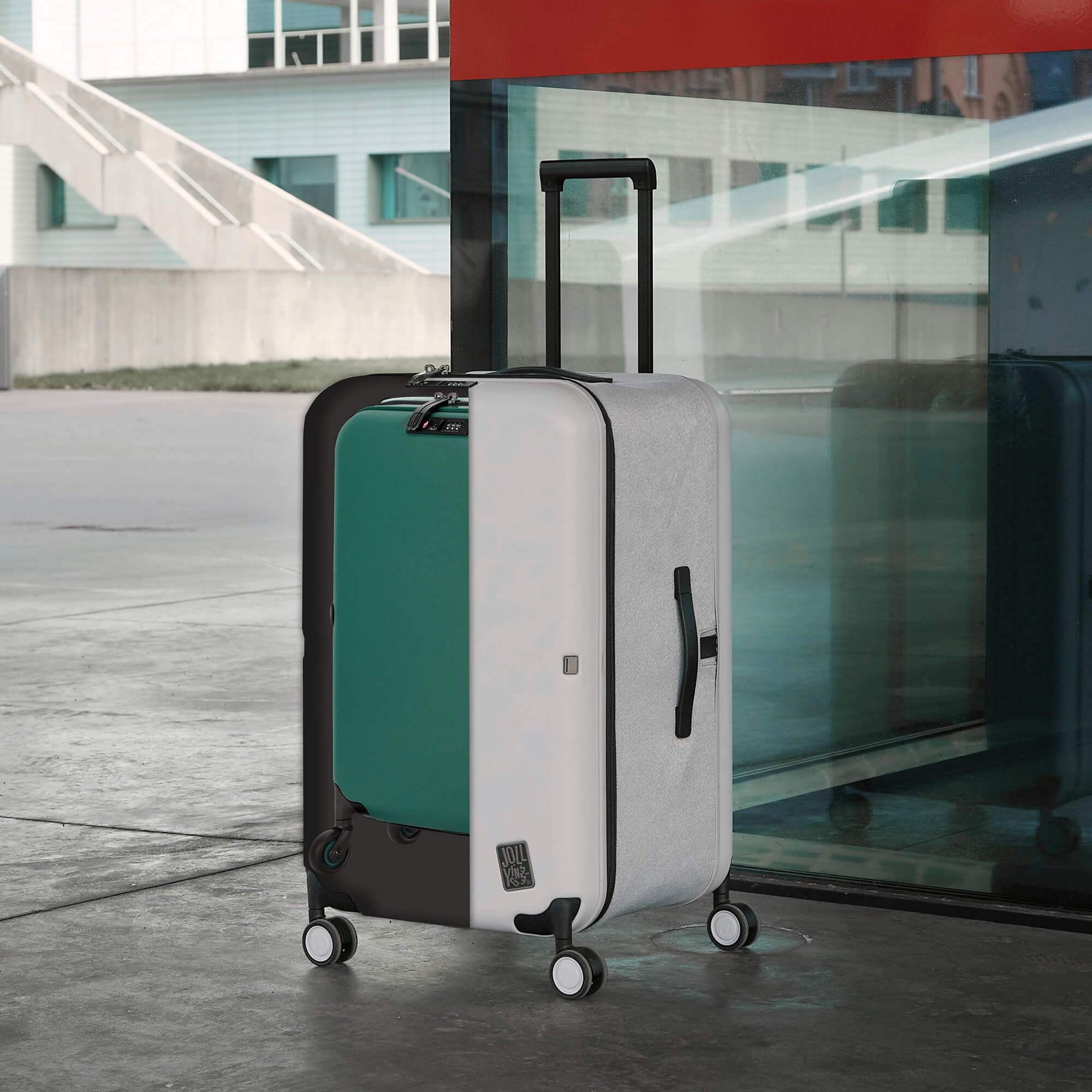 Discover the Waterproof Folding Layer of JOLLYING Pebble Luggage