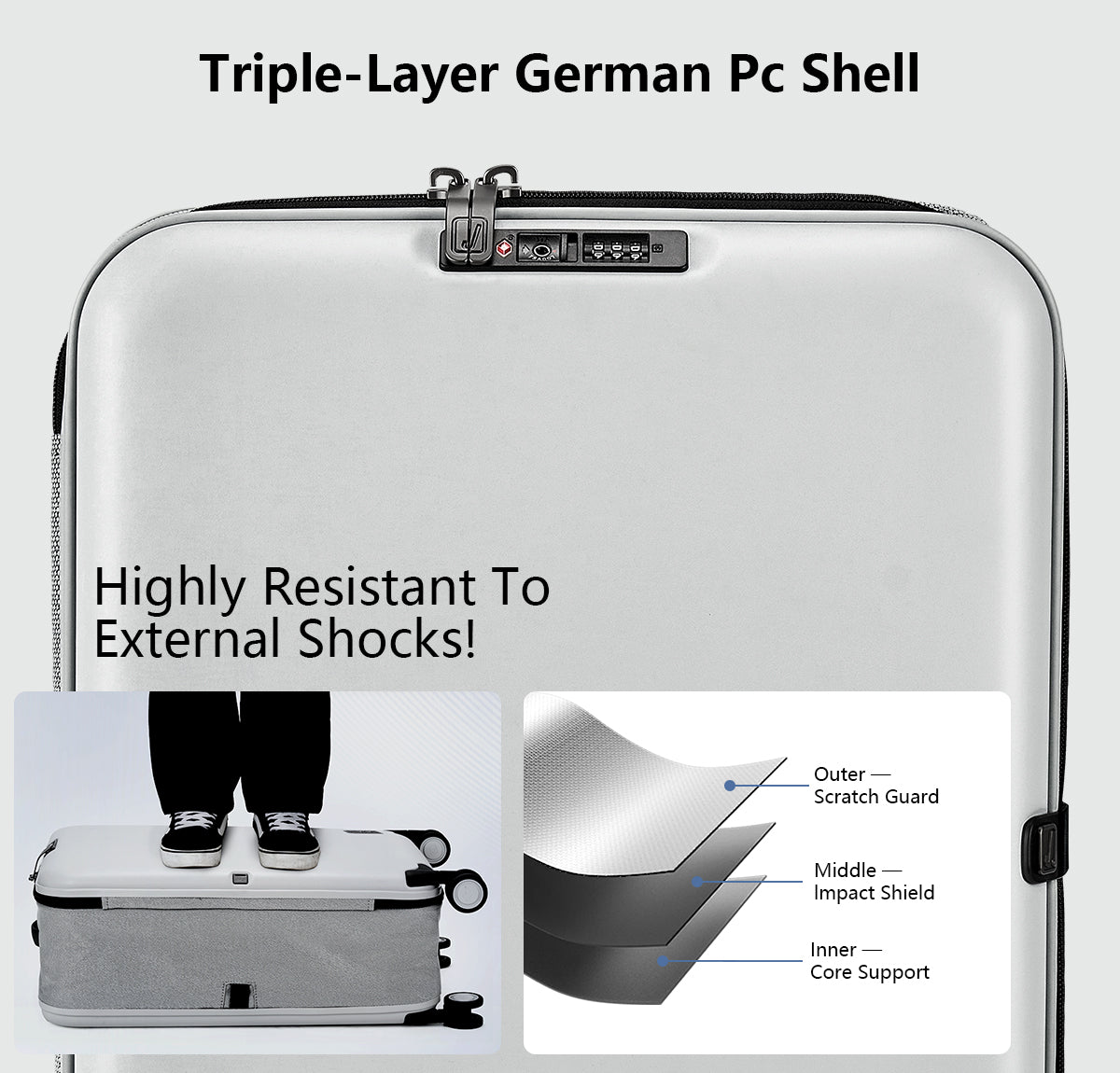 PEBBLE 20インチLite 折り畳み式スーツケース(35L)